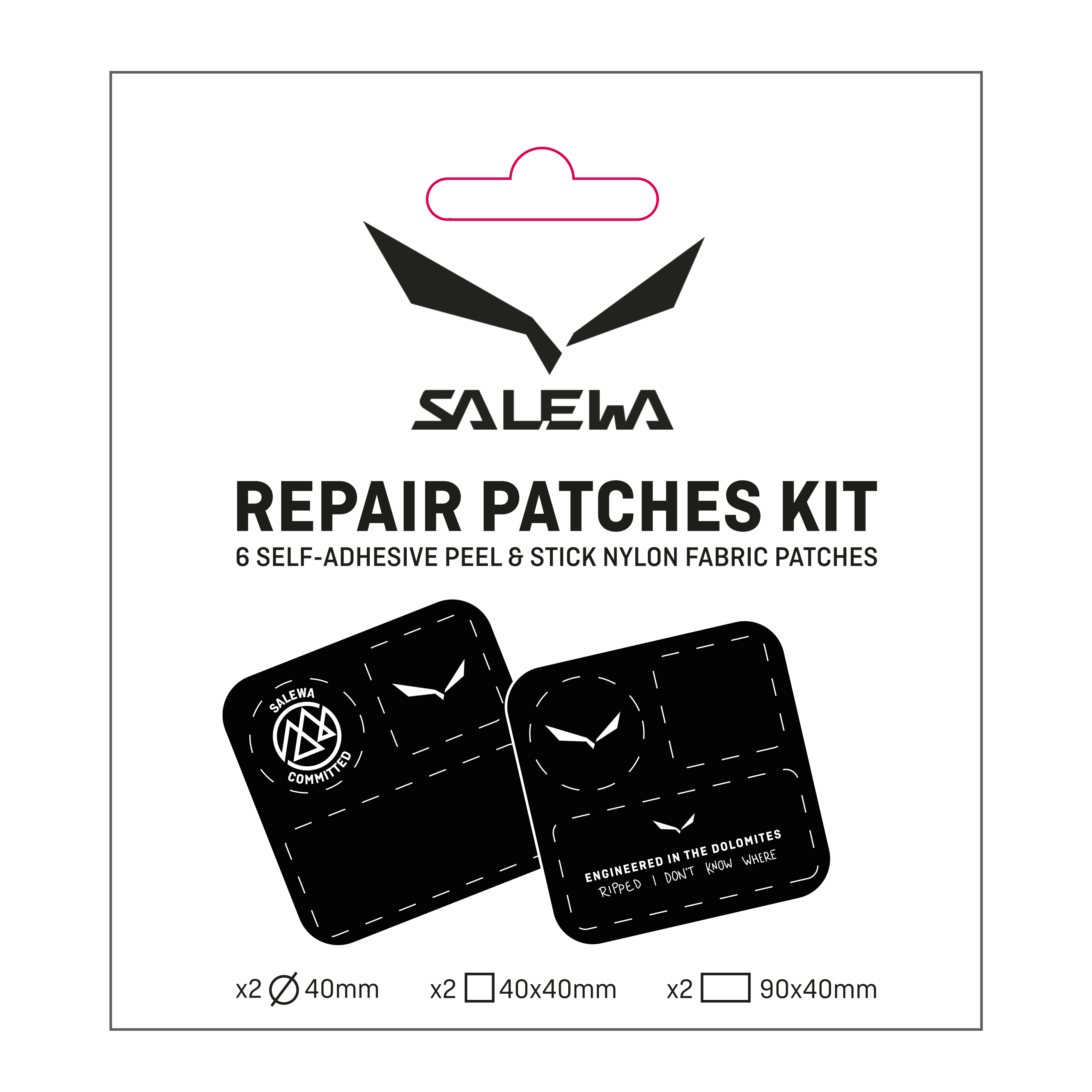 Salewa Reparationsplattor, 2 st